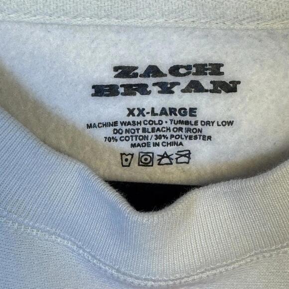 Zach Bryan American Heartbreak Sweatshirt XXL 2xl Crewneck Country Music - Picture 4 of 9